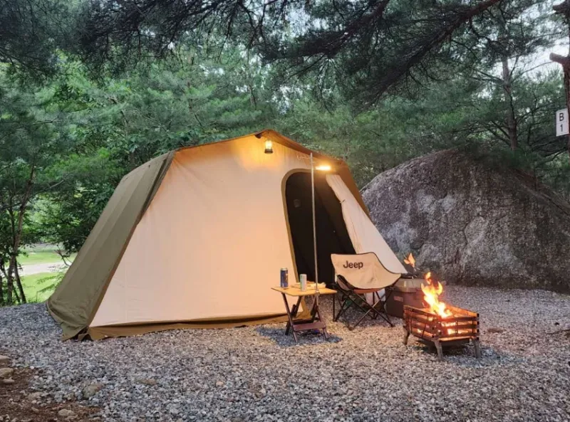 Luxury Camping Tent with One Bedroom - image 2